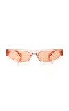 Miu Miu Glimpse Cat-eye Acetate Sunglasses In Red