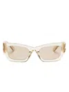 Miu Miu Yellow Miu Glimpse Sunglasses In 中性色