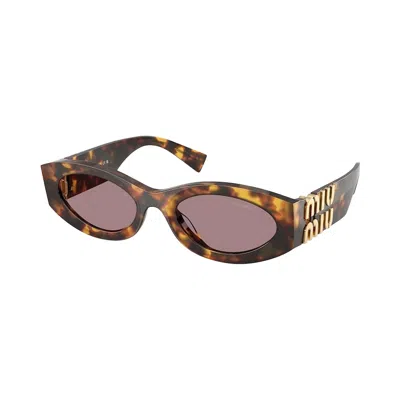 Pre-owned Miu Miu Glimpse Sunglasses 'tortoise' | Brown | Women's Size Onesize