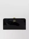 Miu Miu Glossy Leather Wallet With A Shiny Finish