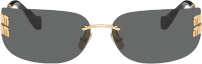 Miu Miu Gold Aube Sunglasses