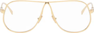 Miu Miu Gold Metal Aviator Glasses