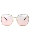Miu Miu Gold Metal Sunglasses