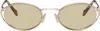 Miu Miu Gold '' Sunglasses In Gold