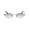 Miu Miu Round-frame Sunglasses In Purple