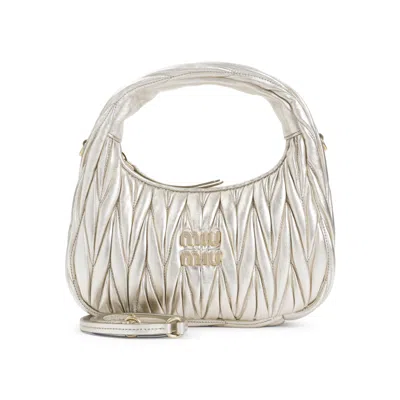 Miu Miu Golden Wander Matelasse Hobo Bag