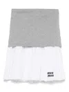 Miu Miu Gonne Jersey+popeline In Multi