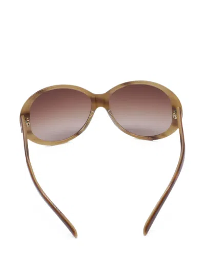 Pre-owned Miu Miu Gradient Oversized Sunglasses In Brown