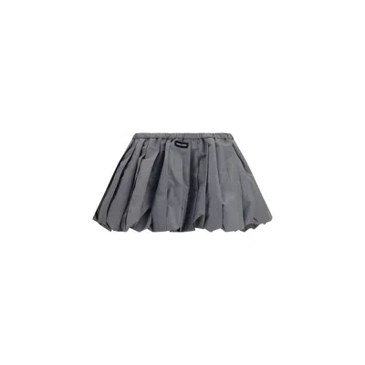 Miu Miu Gray Polyester Mini Women's Skirt
