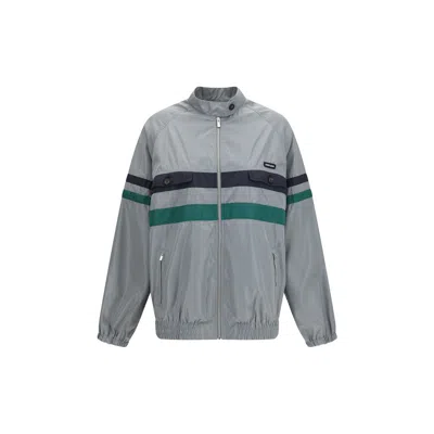 Miu Miu Gray Polyester Shell Jacket