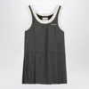 Miu Miu Grisaille Mini Dress In Red