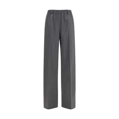 Miu Miu Gray Wool Oves Aries Casual Pants