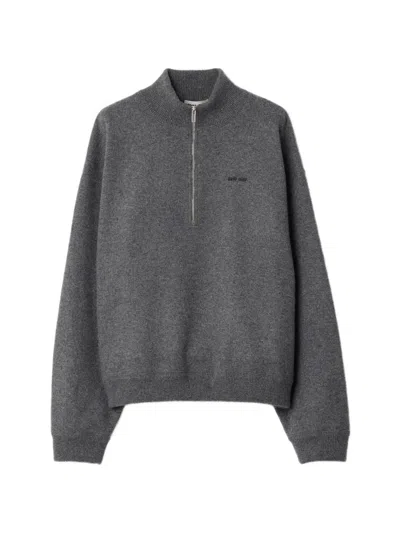 MIU MIU MIU MIU GREY CASHMERE SWEATER