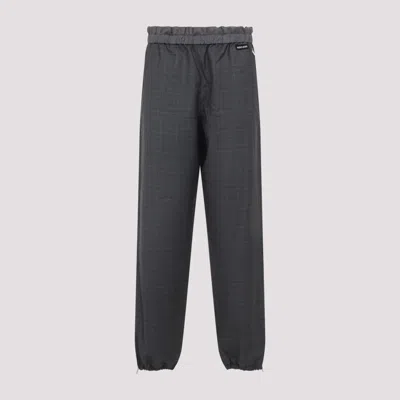 MIU MIU GREY CHECKED PANT