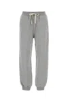 Miu Miu Cotton Fleece Pants With Leather Trim