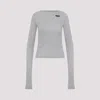 Miu Miu Logo Long-sleeved Top