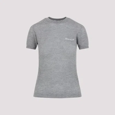 MIU MIU GREY CREWNECK T-SHIRT