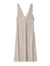 Miu Miu Embellished Midi Chiffon Dress In Grey