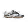 Miu Miu Grey Green Lace-up Sneakers In Multi