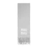 Miu Miu Logo Jacquard Mohair Scarf In Gray