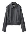 Miu Miu Grisaille Blouson Jacket In Black