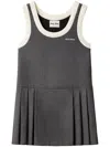 Miu Miu Grisaille Mini Dress In Ardesia