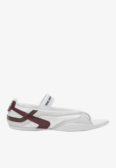 Miu Miu Gymnasium Flat Sandals