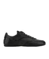 Miu Miu Gymnasium Lace-up Sneakers In Black