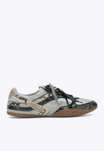 Miu Miu Gymnasium Low-top Sneakers In Multi