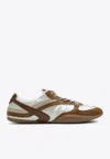 Miu Miu Gymnasium Sneakers In Technical Fabric And Suede In White