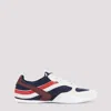 Miu Miu Multicolor Tech Fabric And Suede Gymnasium Sneakers In White