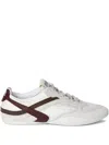 Miu Miu Women Two-tone Tech Fabric And Suede Gymnasium Sneakers In Burgundy