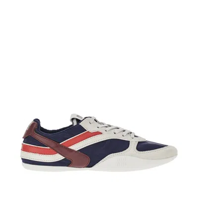 Miu Miu Multicolor Tech Fabric And Suede Gymnasium Sneakers In Animal Print