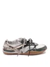 Miu Miu Gymnasium Technical Fabric And Python-print Ayers Leather Sneakers In Multi