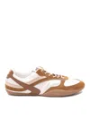 Miu Miu Gymnasium Sneakers In Technical Fabric And Suede In Multi