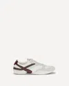 Miu Miu Women Two-tone Tech Fabric And Suede Gymnasium Sneakers In White