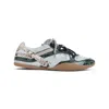 Miu Miu Gymnasium Technical Fabric And Python-print Ayers Leather Sneakers In Gray