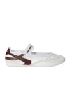 Miu Miu Gymnasium Technical Fabric And Suede Ballerinas