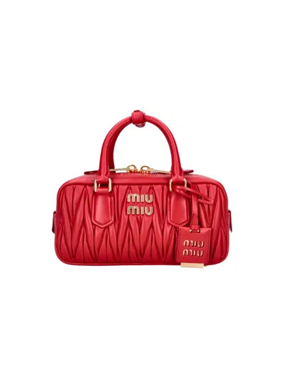 Miu Miu Handbag "arcadie" In Red