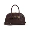 Miu Miu Aventure Nappa Leather Top Handle Bag In Brown