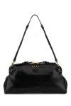 Miu Miu Leather Shoulder Bag In Black