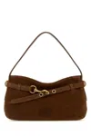 Miu Miu Brown Suede Avenue Shoulder Bag In Brown