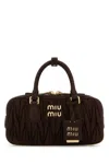 Miu Miu Handbags. In Brown