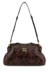 Miu Miu Handbags. In Brown