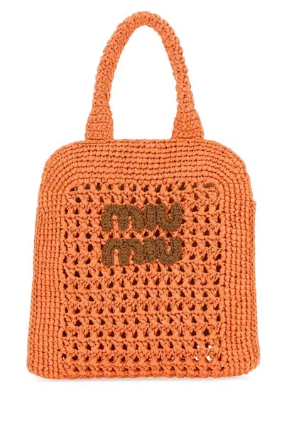 Miu Miu Handbags. In Orange
