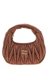 Miu Miu Handbags. In Brown