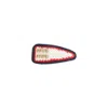 Miu Miu Triangular Textured Crochet Hat In Multi