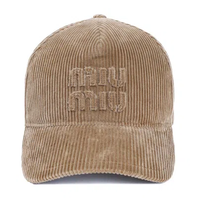 Miu Miu Hat In Brown