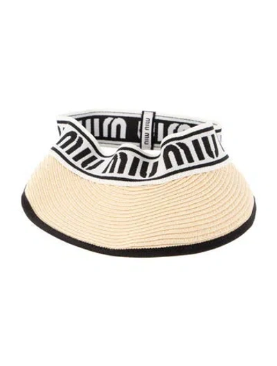 Pre-owned Miu Miu Hat In Neutral
