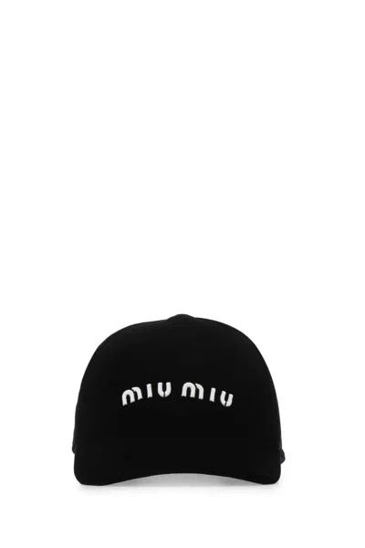 Miu Miu Hats And Headbands In Black